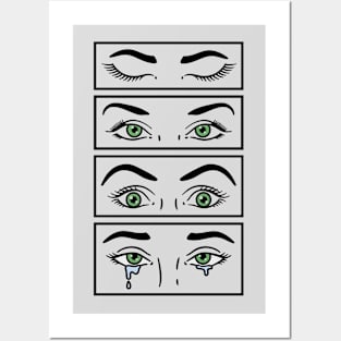 Girl Eyes Posters and Art